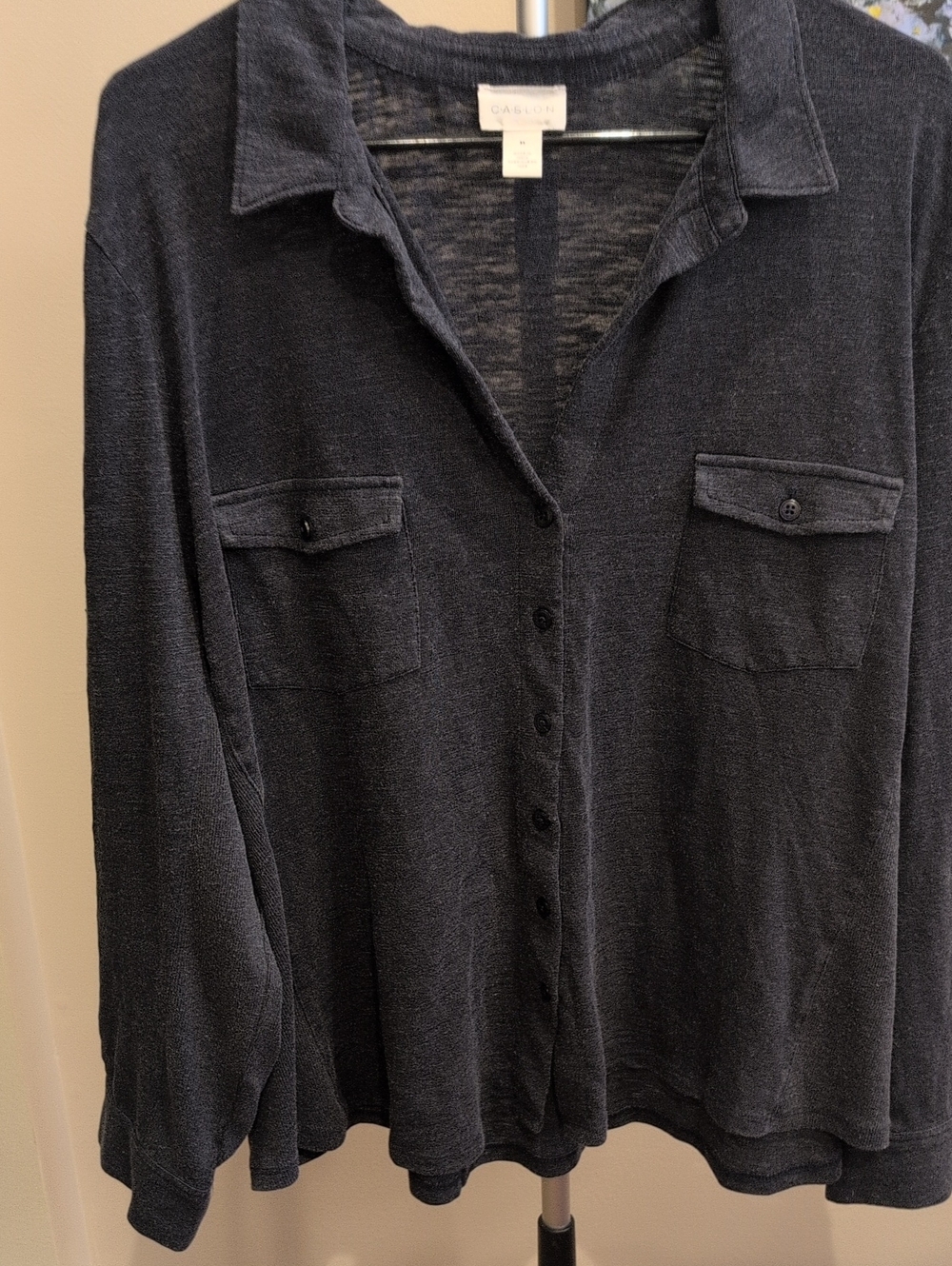 Caslon Dark Navy Knit Top